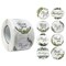 Wrapables Thank You Stickers Roll 1.5" Sealing Stickers & Labels 500 Pc Greenery Design